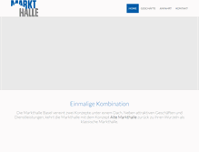Tablet Screenshot of markthalle-basel.ch